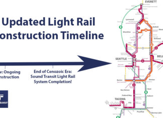 Sound Transit Projects Light Rail System Completion at End of Cenozoic Era