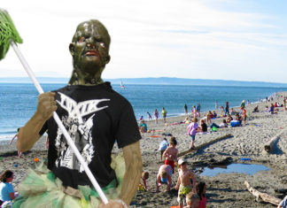 Toxic Avenger Starts New Job as Golden Gardens Lifeguard