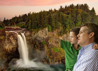 Man Takes Son to Niagara Falls