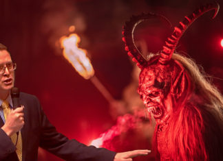 Four Decades Late, Krampus Finally Eats Child Soldier-Promoting State Rep. Matt Shea