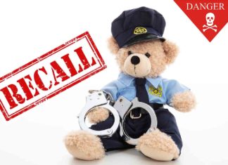 Officer Teddy Recalled Due to Choking Hazard