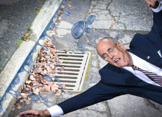 Rudy Giuliani Slips From Shedded Skin to Elude Contact Tracers