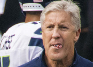 Pete Carroll Replaces Gum with Turkey Giblet