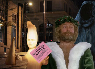 Martin Selig Evicts Three Ghosts Sent to Teach Him a Lesson About Christmas