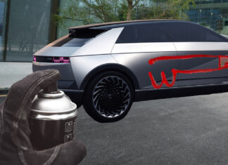 Ha! Local Man Spray Paints Penis On—Oh Shit, That’s a Different EV Brand