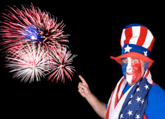 Man Celebrates American Independence with Fireworks Only Made in China