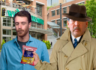 Mayor Harrell Hands Reporter Bribe in Bag of Tim’s So Everyone Stops Calling Him the ‘Cuomo of Seattle’