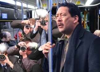 Desperate Mayor Harrell Takes First Bus Ride to Appeal to Katie Wilson Supporters