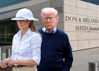 Epstein Files Forgotten After Trump Starts Wearing Glasses and Sweaters, Giving Shit About Melania