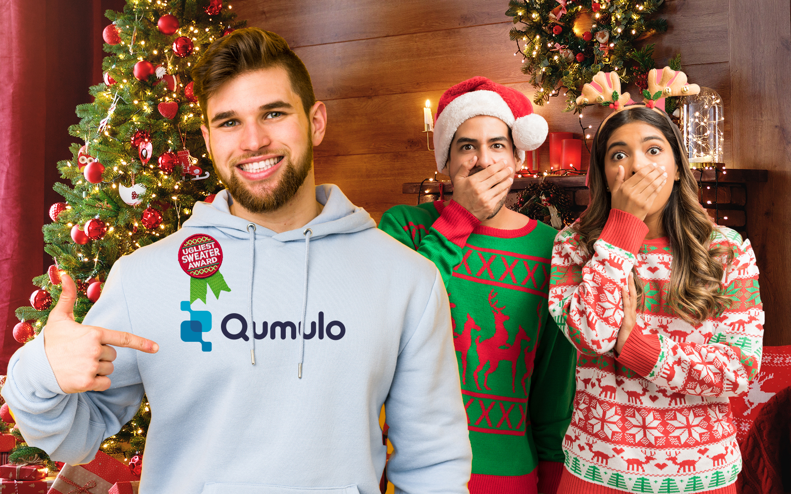 Man Wins Ugly Sweater Contest By Wearing Startup Hoodie