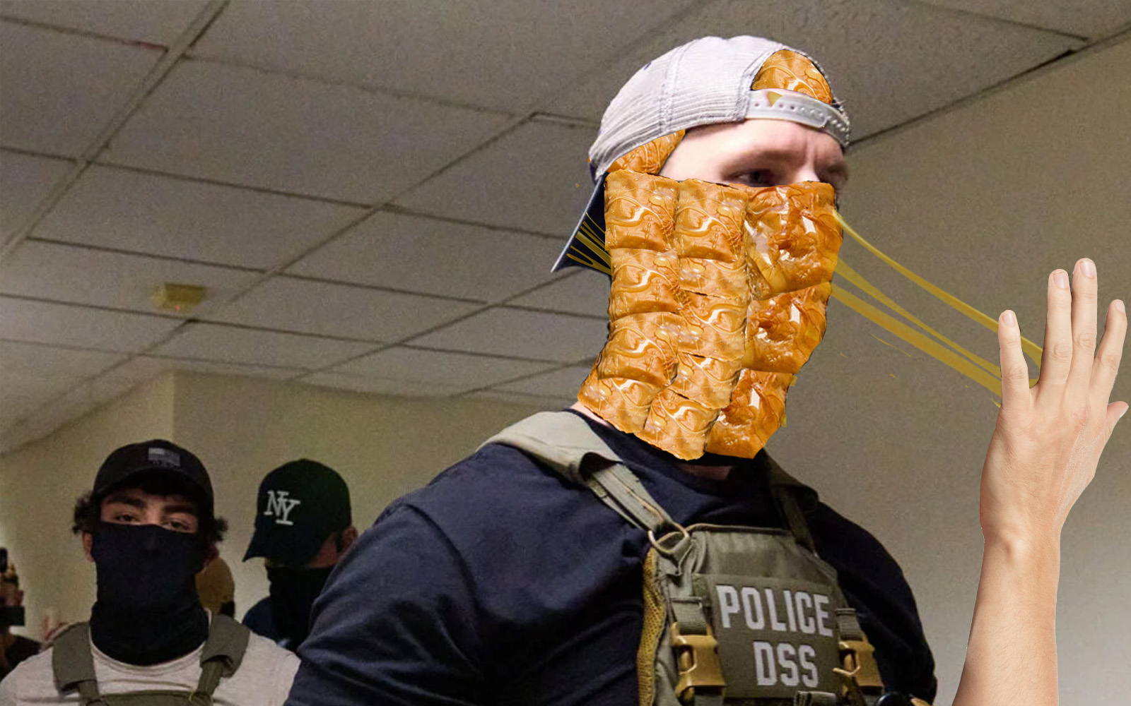 ICE Agent Still Not Sure He’s Wearing Baklava Right
