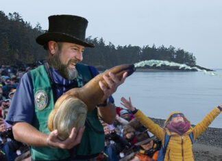 Six More Months of Wet Season Predicted as Geoduck Squirts All Over His Shadow