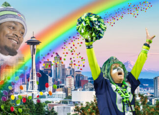 Skittle Rainbow Stretches Over Seattle as Curse Finally Broken, Beast Mode Avenged
