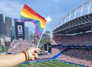 Man Waving Pride Flag Like Wand at Egypt-Iran World Cup Match Accidentally Turns Both Teams Gay
