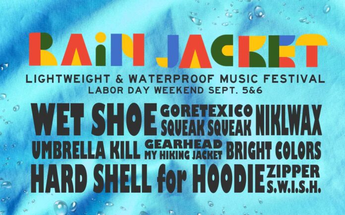 rain jacket festival copy